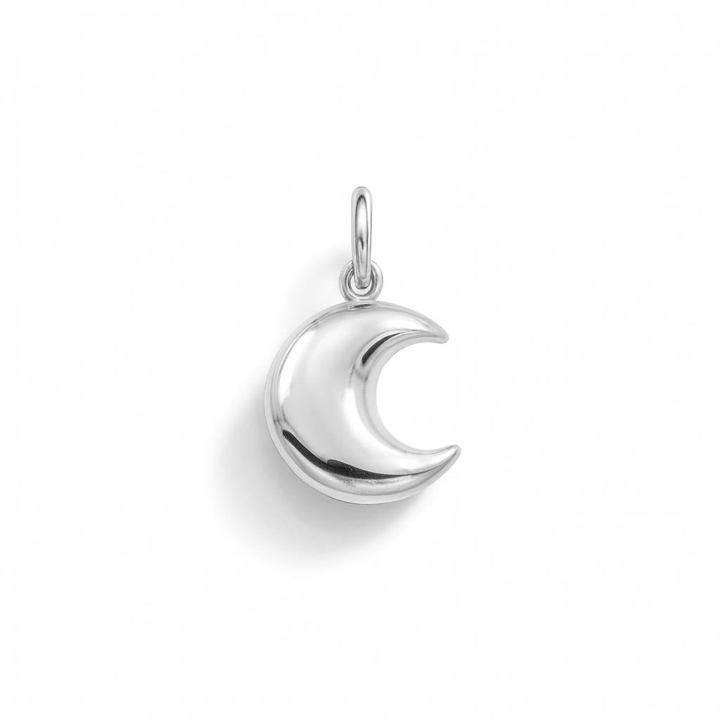 Charm Luna en Oro Blanco