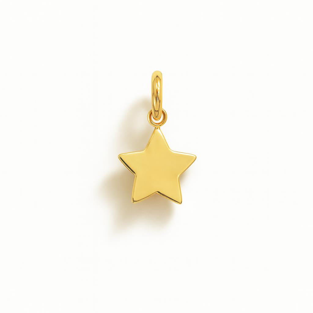Yellow Gold Star Charm
