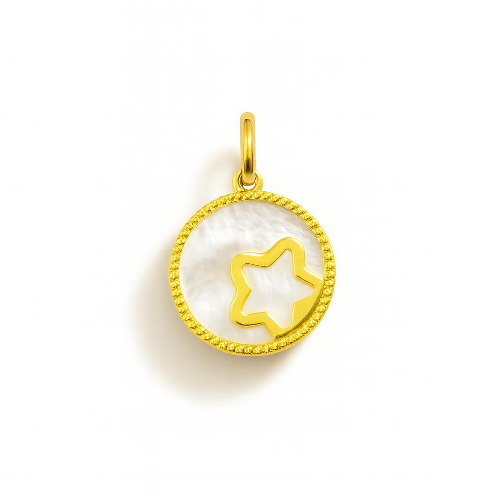 Charm Stella en oro amarillo y nácar