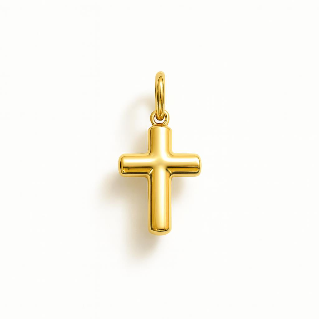 Charm Cruz en Oro Amarillo