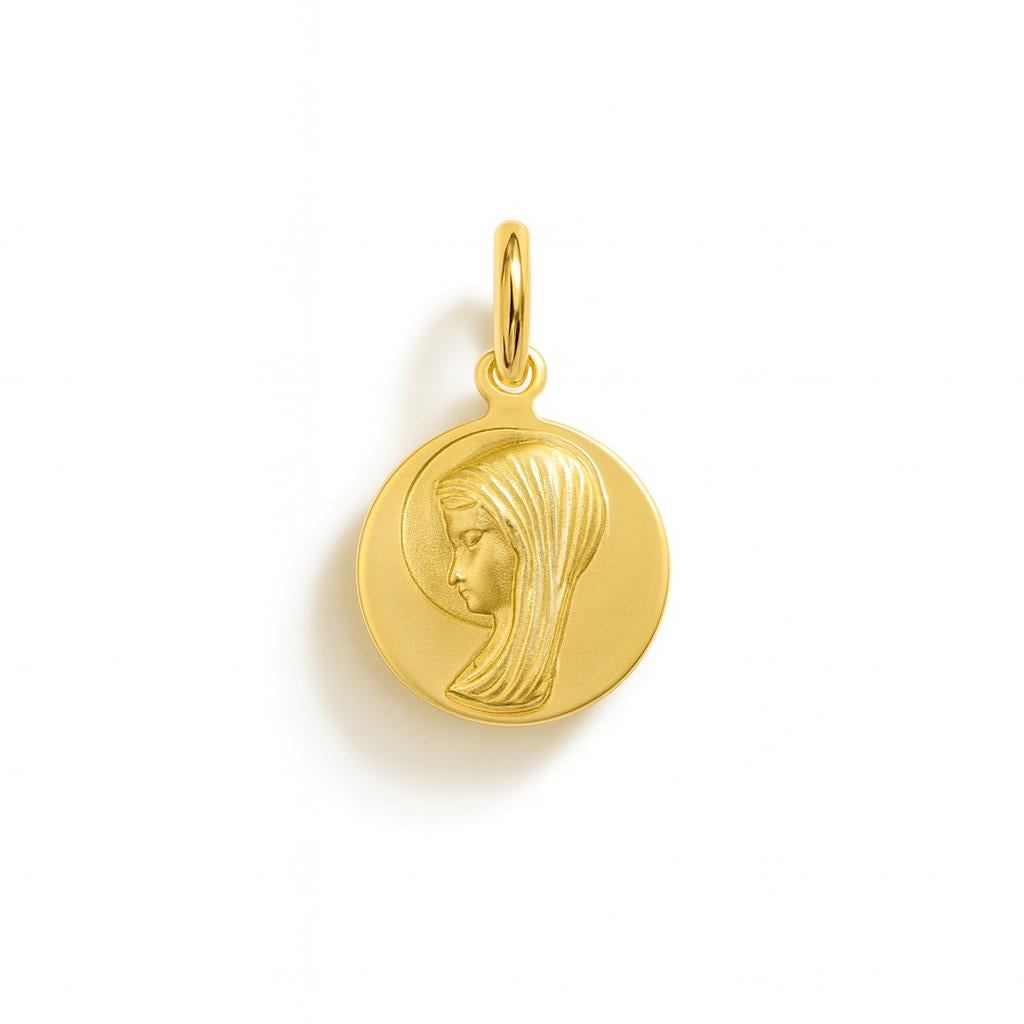 Charm Virgen María en Oro Amarillo