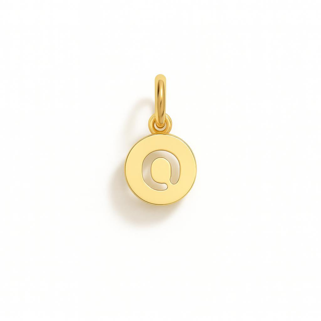Charm Letra O en Oro Amarillo – Modelo 3