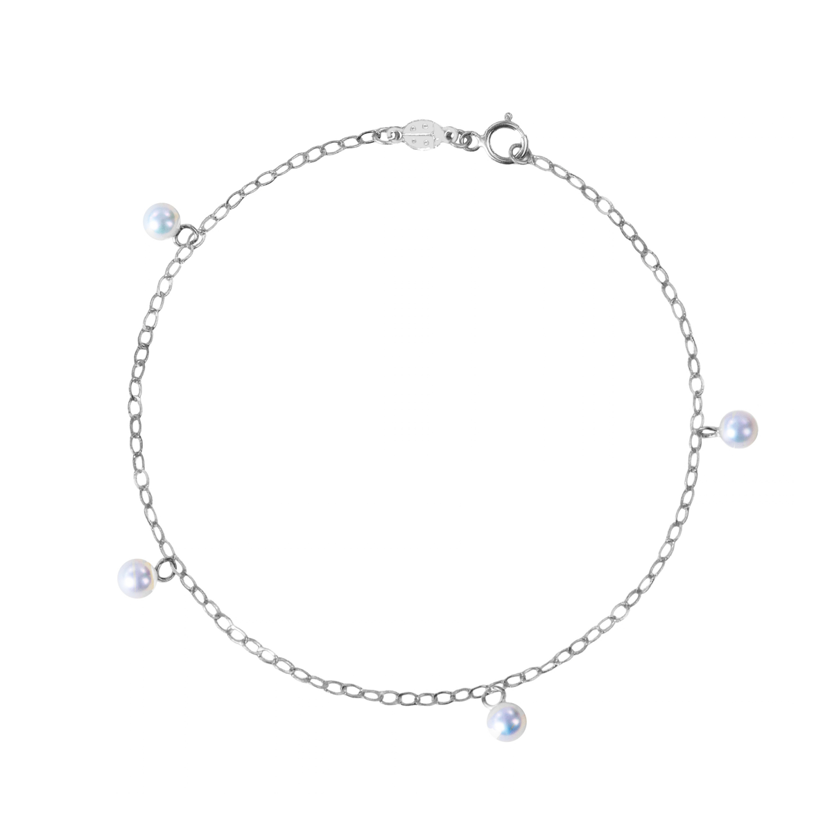 Bracciale Fancy in Oro e Perle - Oro Bianco | Facco Gioielli