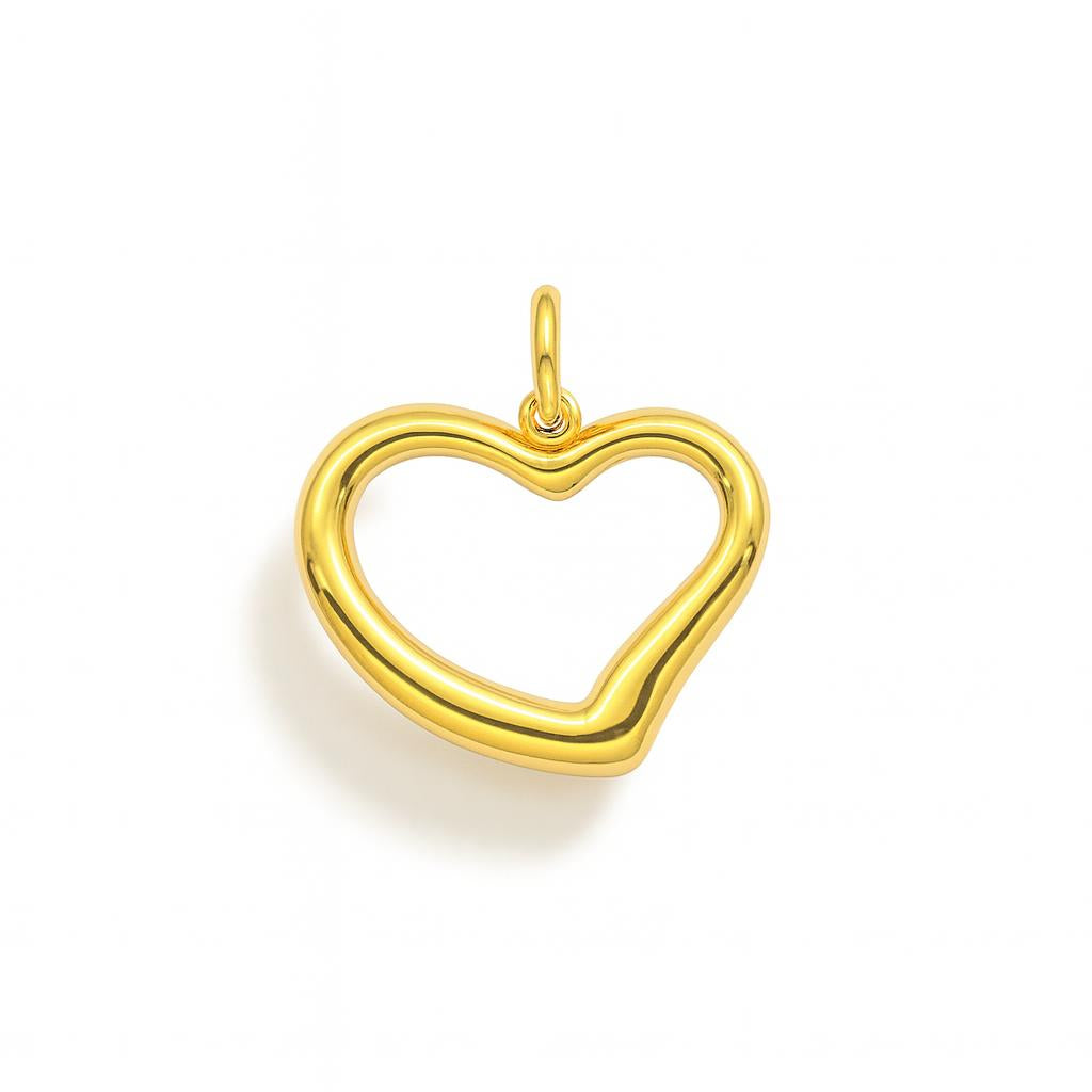 Yellow Gold Heart Charm