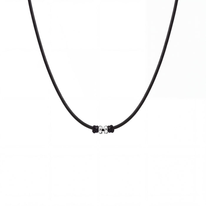 Collana Cordino nero con SilverLoop