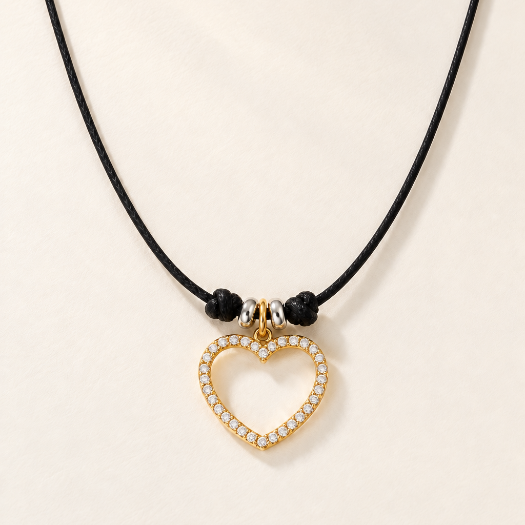 Collana Cuore su Cordino