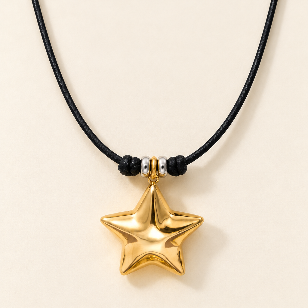 Collar Estrella con Cordón