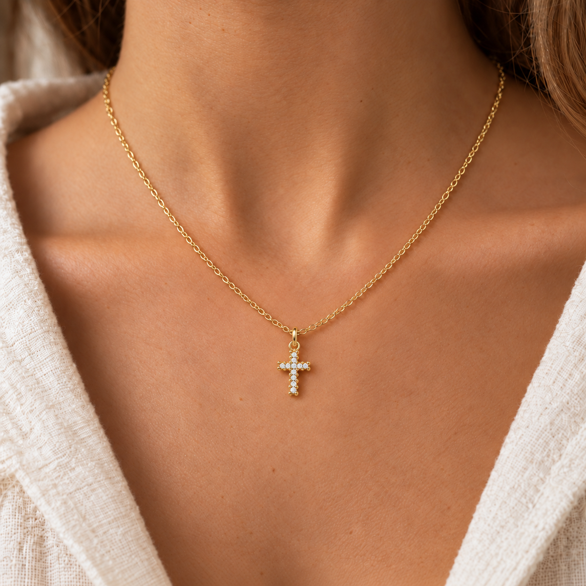 Collana Croce in Oro