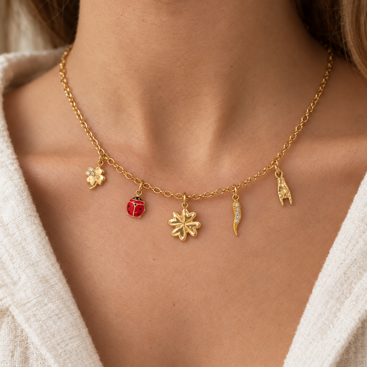 Collana del traguardo raggiunto - indossato