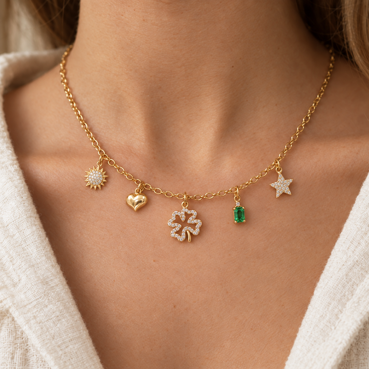 Collana del nuovo inizio - indossato