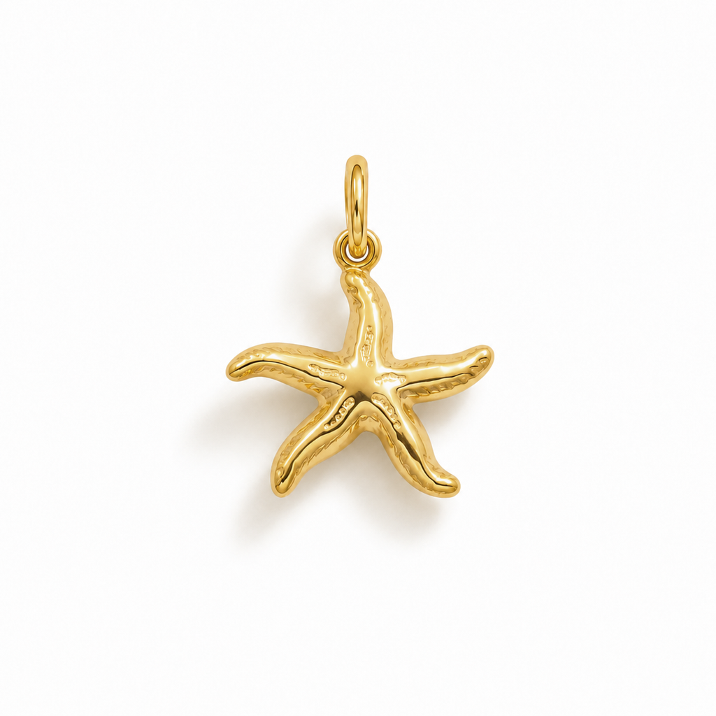 Charm Stella Marina in Oro Giallo
