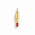 Charm de oro amarillo y esmalte rojo